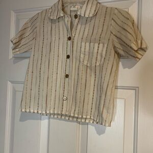 Vintage 1970s Girl Scouts Brownie Uniform Top.